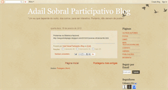 Desktop Screenshot of adailsobralparticipativo.blogspot.com