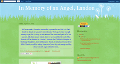 Desktop Screenshot of angellandon.blogspot.com