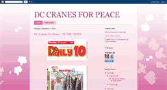 Desktop Screenshot of dccranesforpeace.blogspot.com