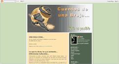 Desktop Screenshot of cuentosdeunabruja.blogspot.com