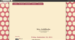 Desktop Screenshot of mrsgoldilocks.blogspot.com