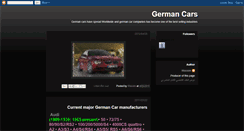 Desktop Screenshot of german-cars.blogspot.com
