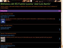 Tablet Screenshot of bibliotecaiesfuentelucena.blogspot.com