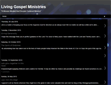 Tablet Screenshot of livinggospelministries.blogspot.com