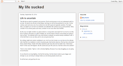 Desktop Screenshot of mylifesucked.blogspot.com