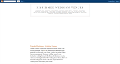 Desktop Screenshot of kissimmeeweddingvenues.blogspot.com