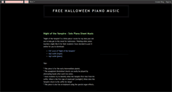 Desktop Screenshot of halloweensheetmusic.blogspot.com