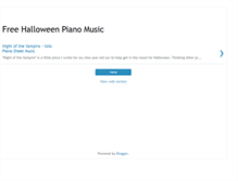 Tablet Screenshot of halloweensheetmusic.blogspot.com