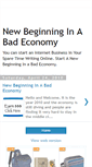 Mobile Screenshot of newbeginninginabadeconomy.blogspot.com