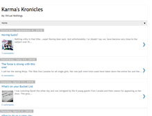 Tablet Screenshot of karma-kronicles.blogspot.com