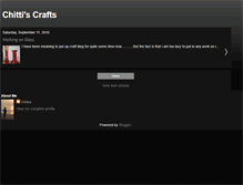Tablet Screenshot of chittiscrafts.blogspot.com