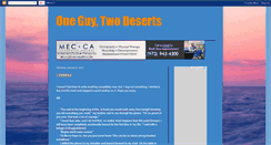 Desktop Screenshot of oneguytwodeserts.blogspot.com