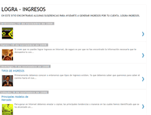 Tablet Screenshot of logra-ingresos.blogspot.com