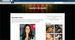 Desktop Screenshot of couturedemode.blogspot.com