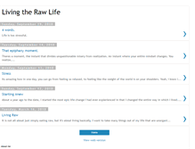 Tablet Screenshot of livingtherawlife.blogspot.com