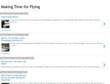 Tablet Screenshot of makingtimeforflying.blogspot.com