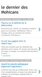 Mobile Screenshot of ledernierdesmohicans.blogspot.com