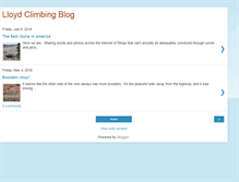 Tablet Screenshot of lloydclimbingblog.blogspot.com