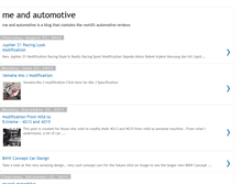 Tablet Screenshot of meandautomotive.blogspot.com