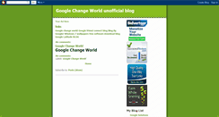 Desktop Screenshot of googlechangeworld.blogspot.com