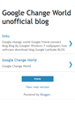 Mobile Screenshot of googlechangeworld.blogspot.com