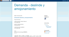 Desktop Screenshot of demandadeslindeyamojonamiento.blogspot.com