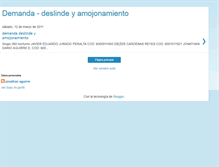 Tablet Screenshot of demandadeslindeyamojonamiento.blogspot.com