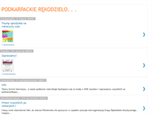 Tablet Screenshot of podkarpackierekodzielo.blogspot.com