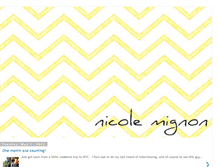 Tablet Screenshot of nicole-mignon.blogspot.com