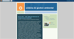 Desktop Screenshot of mauricio-sistemadegestionambiental.blogspot.com