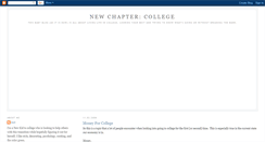 Desktop Screenshot of newchaptercollege.blogspot.com