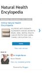 Mobile Screenshot of naturalhealthencylopedia.blogspot.com