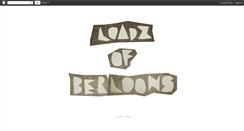 Desktop Screenshot of loadzofberloons.blogspot.com
