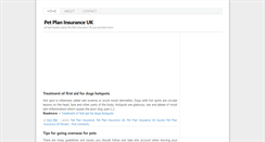 Desktop Screenshot of petplaninsuranceuk.blogspot.com
