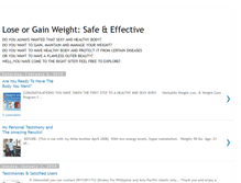 Tablet Screenshot of gainingorlosingweight.blogspot.com