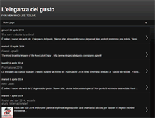 Tablet Screenshot of eleganzadelgusto.blogspot.com