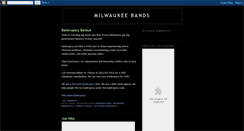 Desktop Screenshot of milwaukeebands.blogspot.com