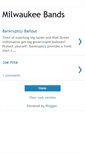 Mobile Screenshot of milwaukeebands.blogspot.com