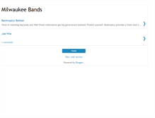 Tablet Screenshot of milwaukeebands.blogspot.com