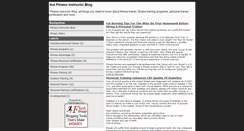 Desktop Screenshot of fitness-instructor-blog.blogspot.com