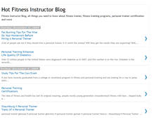 Tablet Screenshot of fitness-instructor-blog.blogspot.com