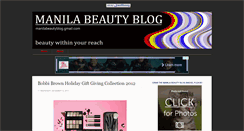 Desktop Screenshot of manilabeautyblog.blogspot.com