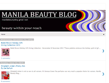 Tablet Screenshot of manilabeautyblog.blogspot.com