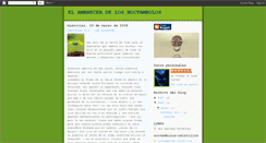 Desktop Screenshot of elamanecerdelosnoctambulos.blogspot.com