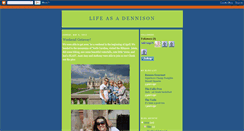 Desktop Screenshot of lifeasadennison.blogspot.com