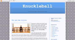 Desktop Screenshot of knuckleballblog.blogspot.com