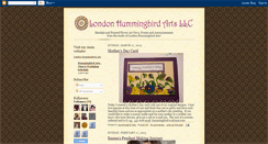 Desktop Screenshot of londonhummingbirdarts.blogspot.com