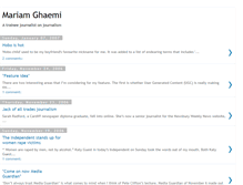 Tablet Screenshot of mariamghaemi.blogspot.com