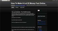 Desktop Screenshot of howtomakealotofmoneyfastonline.blogspot.com