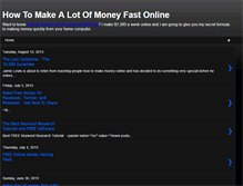 Tablet Screenshot of howtomakealotofmoneyfastonline.blogspot.com